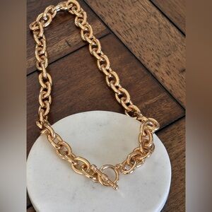 Gold Toggle Chain Necklace